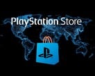 Логотип PlayStation Store на карте мира