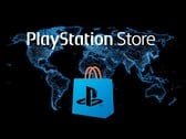 Логотип PlayStation Store на карте мира