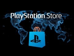 Логотип PlayStation Store на карте мира