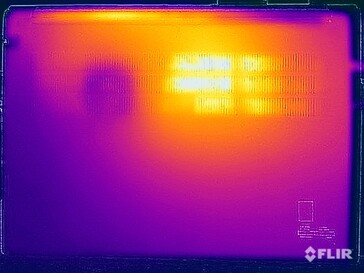 Тест на напряжение при поверхностных температурах (внизу)
