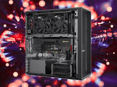 Взгляд на внутренности ThinkStation P4.