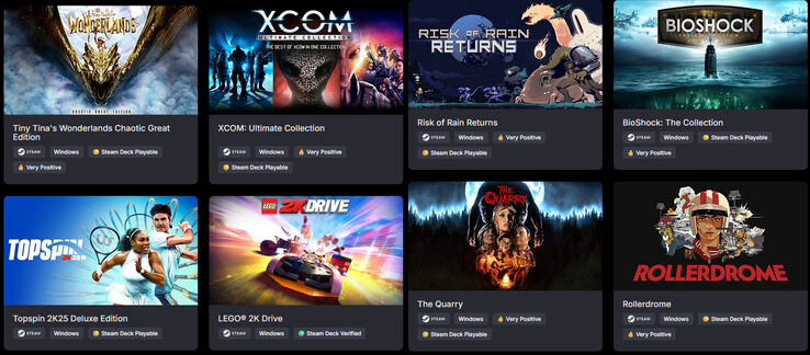 Все, что входит в The 2K Collection (Источник изображения: Green Man Gaming)