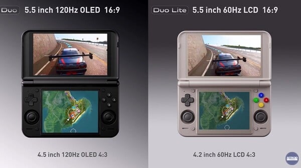 Модель Retroid Pocket Duo будет оснащена OLED-дисплеями с частотой обновления 120 Гц, а модель Pocket Duo Lite — ЖК-панелями с частотой обновления 60 Гц.