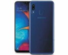 Рендер Samsung Galaxy A20e просочился в Сеть (Изображение: AndroidPure)