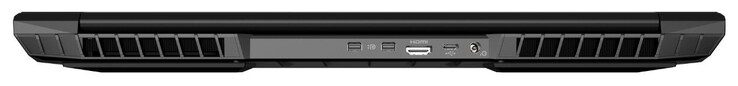 Задняя сторона: 2x Mini DisplayPort, HDMI, USB 3.2 Gen 1 (Type-C), разъем питания