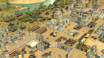 Изображение, на котором изображён город в игре «Stronghold Crusader 2».
