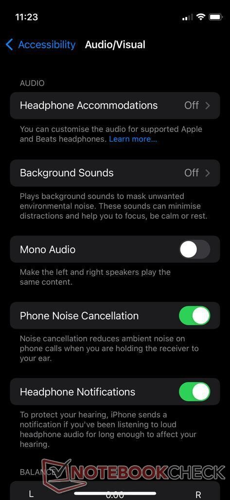 Функция шумоподавления присутствует у iPhone 12 mini (Изображение: NotebookCheck)