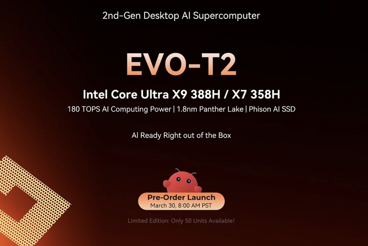 Предварительные заказы на игровой мини-ПК GMKtec Evo-T2 будут открыты в конце этого месяца.