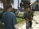 Скриншот с Франклином и Ламаром из игры Grand Theft Auto V 