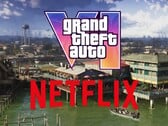 Баннер к расширенному трейлеру игры GTA 6 на Netflix, представленному на сайте Grassrivers