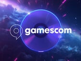 Логотип Gamescom, изображённый на диске PS5