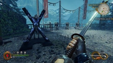 На изображении: Скриншот игрового процесса Shadow Warrior 2.