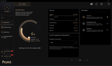 Возможности графического процессора ProArt Creator Hub