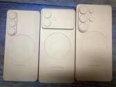 Предполагаемые макеты Galaxy S26/Pro (слева), Galaxy S26 Edge (посередине) и Galaxy S26 Ultra (справа). (Источник изображения: Sony Dickson on X)