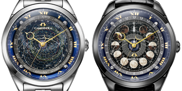 Часы Citizen Campanola Cosmosign Constellation Chart (слева) и Moon Phase (справа). (Источник изображения: Citizen)