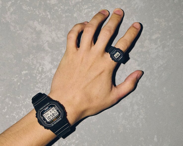 Кольцо Nano примерно на одну десятую меньше обычного G-Shock. (Источник изображения: Casio)