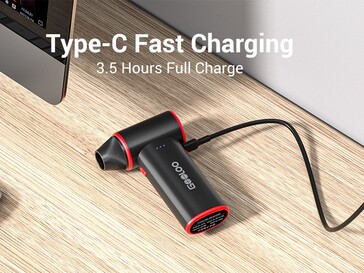 Аккумуляторный электрический пылесборник Gooloo F3 оснащен батареей емкостью 5 000 мАч (Источник изображения: Gooloo)