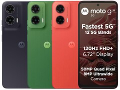 Moto G35 5G выпускается в цветах Leaf Green, Midnight Black и Guava Red (Источник изображения: Motorola)
