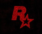 Изображен линогравюрный логотип Rockstar Games