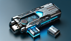 Защищенный USB-накопитель (Создан с помощью DALL-E 3)