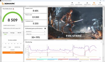 Fire Strike, питание от батареи