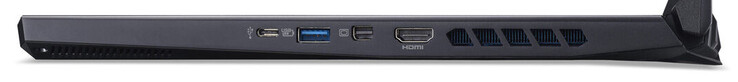 Справа: USB C 3.2 Gen 2, USB A 3.2 Gen 1, mini-DisplayPort, HDMI