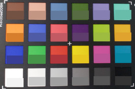 ColorChecker: оригинальные цвета внизу