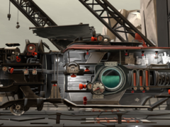 В игре FAR: Lone Sails игрокам предстоит провести своего персонажа по высохшему морскому дну с помощью необычного корабля, управляемого парусом. (Источник изображения: Steam)