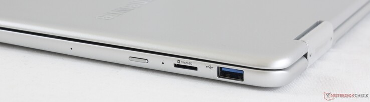 Правая сторона: кнопка включения, слот microSD, USB 3.0 Type-A