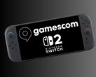 Nintendo Switch 2 с логотипом Gamescom (Источник изображения: Gamescom, Nintendo of America с правками)