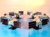 Шесть спутников SunRISE (Источник изображения: Space Dynamics Laboratory/Allison Bills; обрезано)