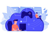 Иллюстрация облачной игры с несколькими пользователями, подключенными через центральную инфраструктуру (Источник изображения: vectorjuice via Freepik)