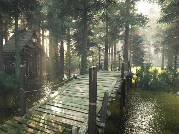 Впечатляющие визуальные эффекты в Crimson Desert.