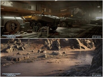 В разработке скриншоты карты Blue Mars из Fragmentary Order.