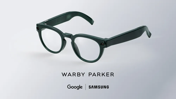 Промо-изображение Google демонстрирует вариант оправы Warby Parker