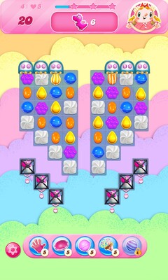 Показан дизайн уровней Candy Crush Saga (Источник изображения: Google Play Store)