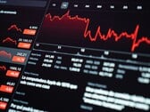 Цифровая панель мониторинга фондового рынка, отображающая финансовые показатели.