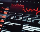 Цифровая панель мониторинга фондового рынка, отображающая финансовые показатели.