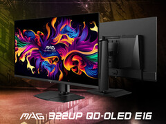 MAG 322UP QD-OLED E16 содержит ту же QD-OLED панель 3-го поколения, что и прошлогодняя модель MAG 321UP. (Источник изображения: MSI)