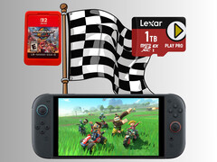 Эталонный образец хранения Mario Kart World Switch 2 (Источник изображения: Nintendo of America, Lexar с правками)