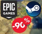 В настоящее время Sid Meier's Civilization VI продается со скидкой 90% как в Steam, так и в Epic Games Store. (Источник изображения: Steam / Epic Games)