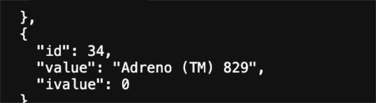 Snapdragon 8 Gen 5 оснащен графическим процессором Adreno 829 от Qualcomm. (Источник изображения: Geekbench)