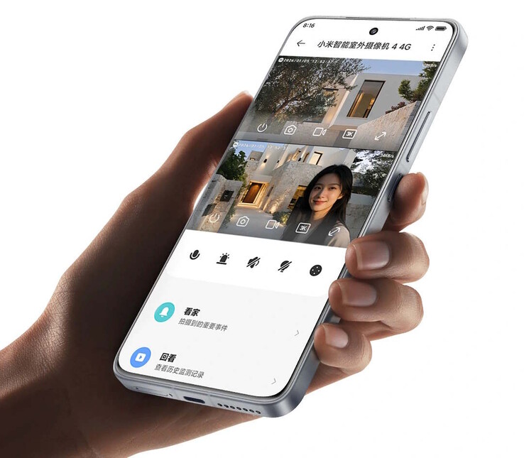 Xiaomi Smart Outdoor Camera 4 4G Dual-Camera Edition может управляться через приложение Xiaomi. (Источник изображения: Xiaomi)