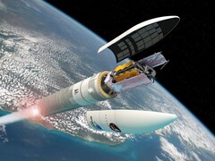 Концептуальное изображение развертывания космического телескопа Джеймса Уэбба на орбите (ESA; обрезано)