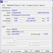 Материнская плата CPU-Z