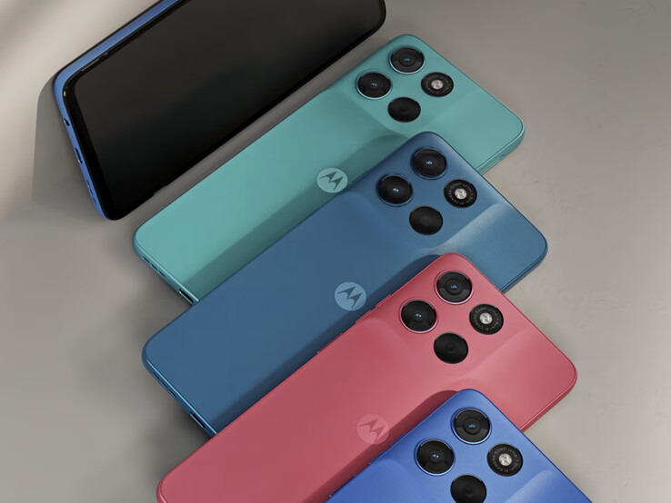 Moto G57 Power в четырех стартовых цветах. (Источник изображения: Motorola)