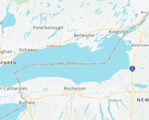 Название озера Онтарио на сайте MapQuest остаётся без изменений.
