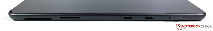 Правая сторона: Surface Connector, 2x USB-C (Thunderbolt 4), клавиша включения