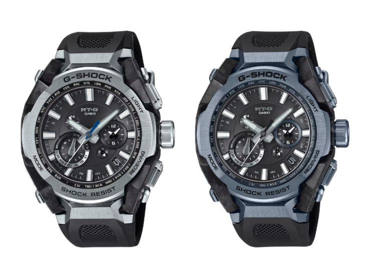 Часы Casio G-Shock MTG-B4000-1A (слева) и MTG-B4000B-1A2 (справа). (Источник изображения: Casio)