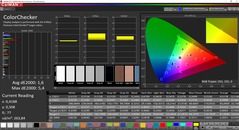 CalMAN ColorChecker calibrated (после калибровки sRGB)